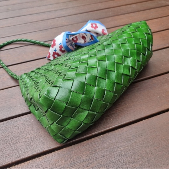 100% woven leather handmade bag - Picture 5 of 5